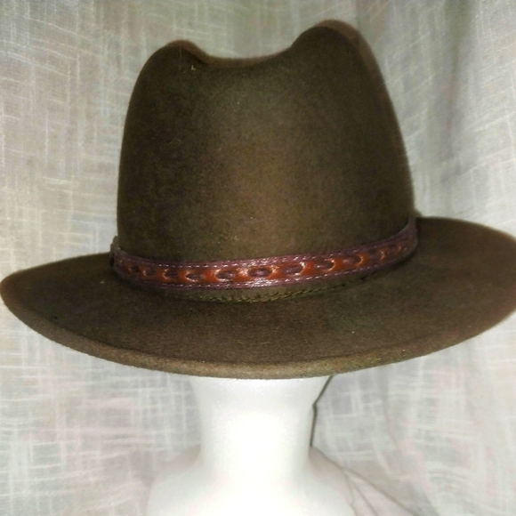 Wool fedora. 2 1/2 in brim Sz M - Picture 4 of 7
